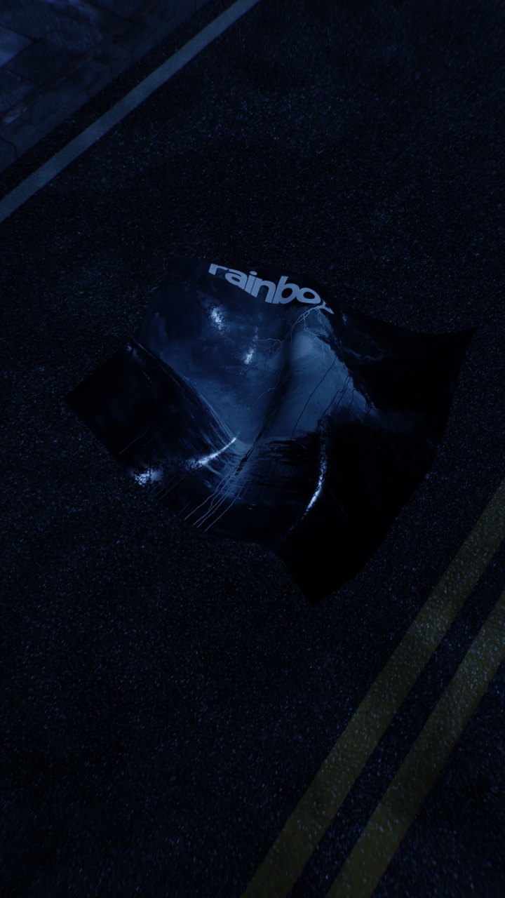 Sac emporté par le vent sur la chaussée